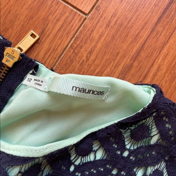 Blue and mint lace dress - Picture 2 of 3